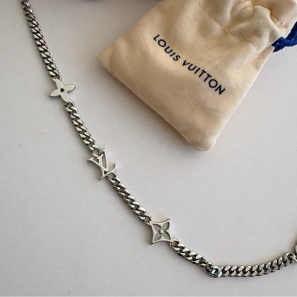 Louis Vuitton Monogram Row Chain Necklace - Picture 3 of 16